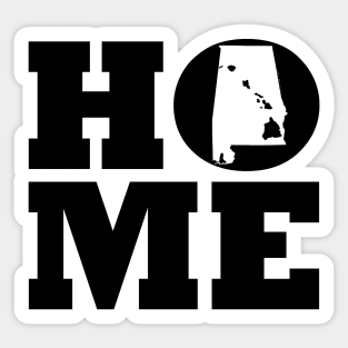 Alabama and Hawai'i HOME Roots by Hawaii Nei All Day Sticker